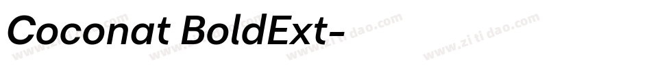 Coconat BoldExt字体转换